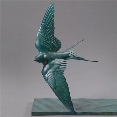 Artistic Desktop Copper Sculpture